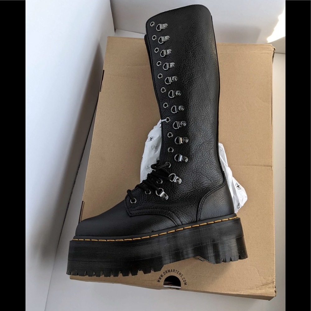 Dr Martens 1B60 Max Hardware Platform High Leg Lace Up Boot Color Black - Picture 8 of 9
